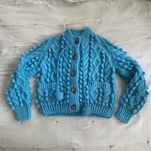 Doen Pomme Cardigan -Small - Monaco Blue
